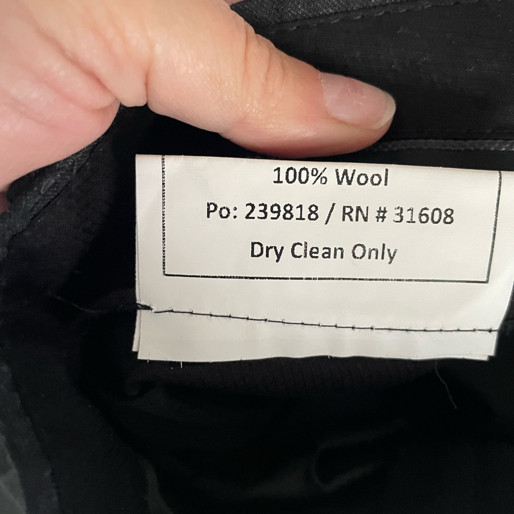 NWT Jos. A. Bank Signature pants 42 L 100% wool black dress pants - Picture 11 of 15